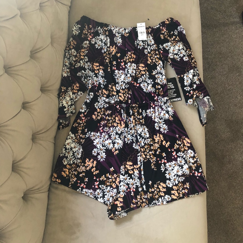 Floral Express Size XS Romper, NWT